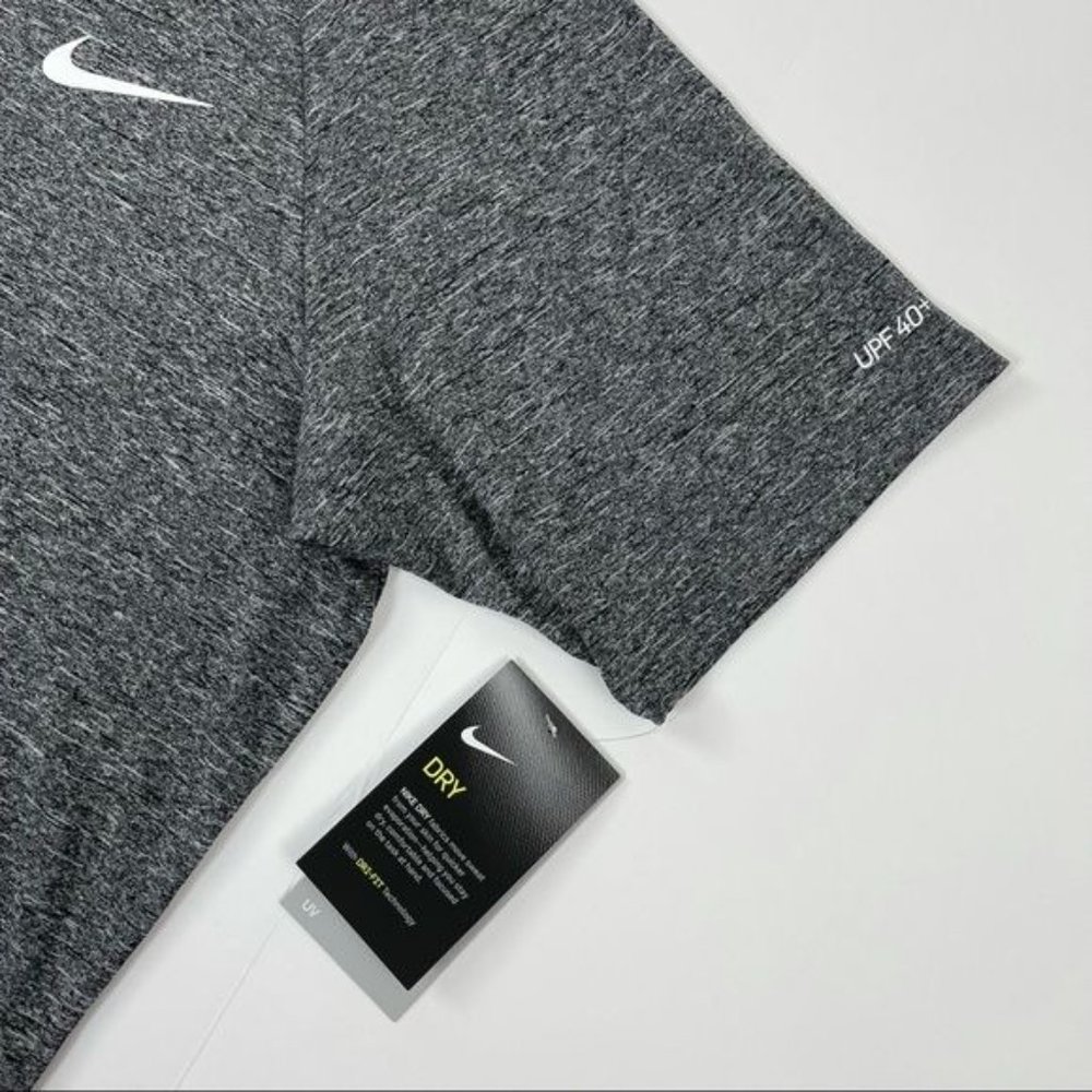 Nike Swim Dri Fit Men's Grey Upf 40 Sun Protection - Picture 5 of 11